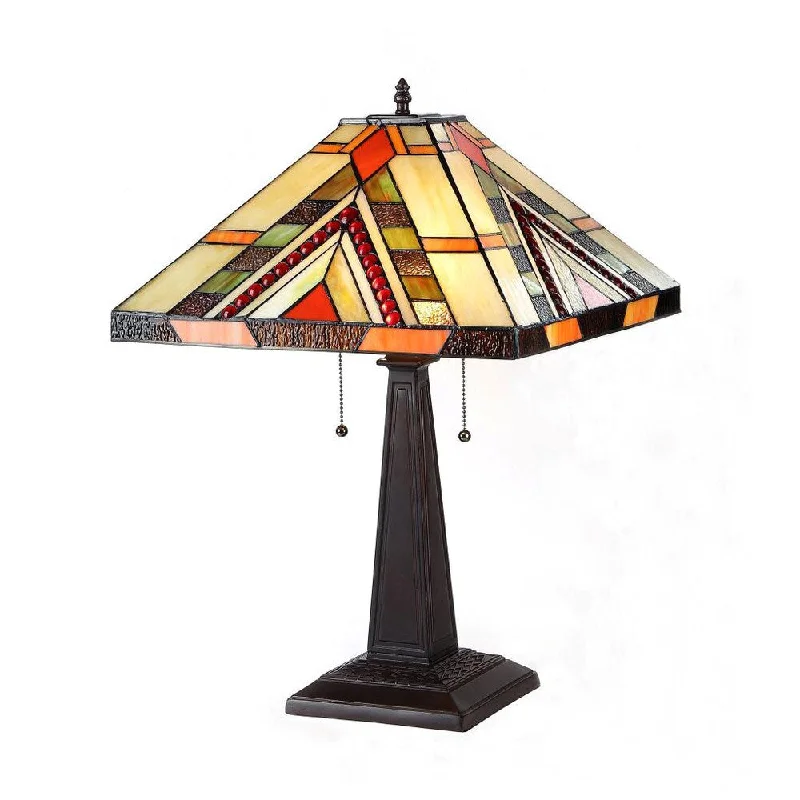 art deco table lamps with geometric shapes for a retro touchart deco table lamps with geometric shapes for a retro touchTiffany Style Mission Design 2-light Classic Table Lamp