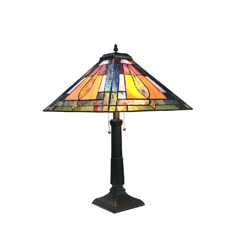 gothic style table lamps with dark finishes for a mysterious lookgothic style table lamps with dark finishes for a mysterious lookTiffany Style Mission Design 2-light Dark Antique Bronze Table Lamp