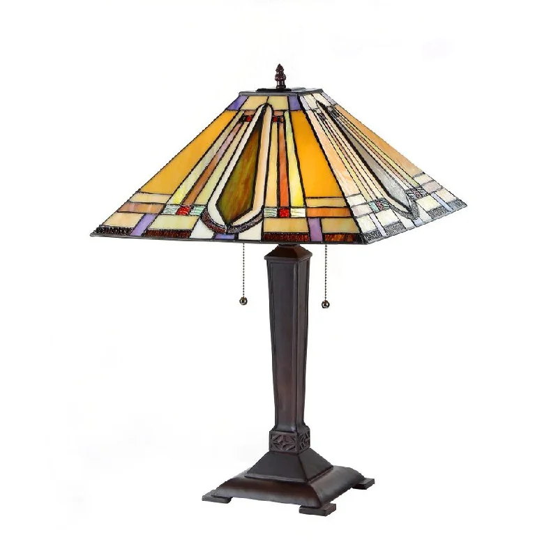 industrial style table lamps with exposed bulbs for loft apartmentsindustrial style table lamps with exposed bulbs for loft apartmentsTiffany Style Mission Design 2-light Table Lamp