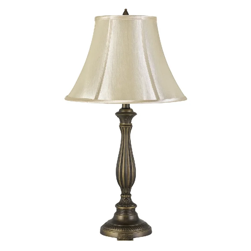 asian inspired table lamps with bamboo accents for a zen atmosphereasian inspired table lamps with bamboo accents for a zen atmosphereTurned Pedestal Stand Metal Table Lamp with Empire Shade, Antique Brass