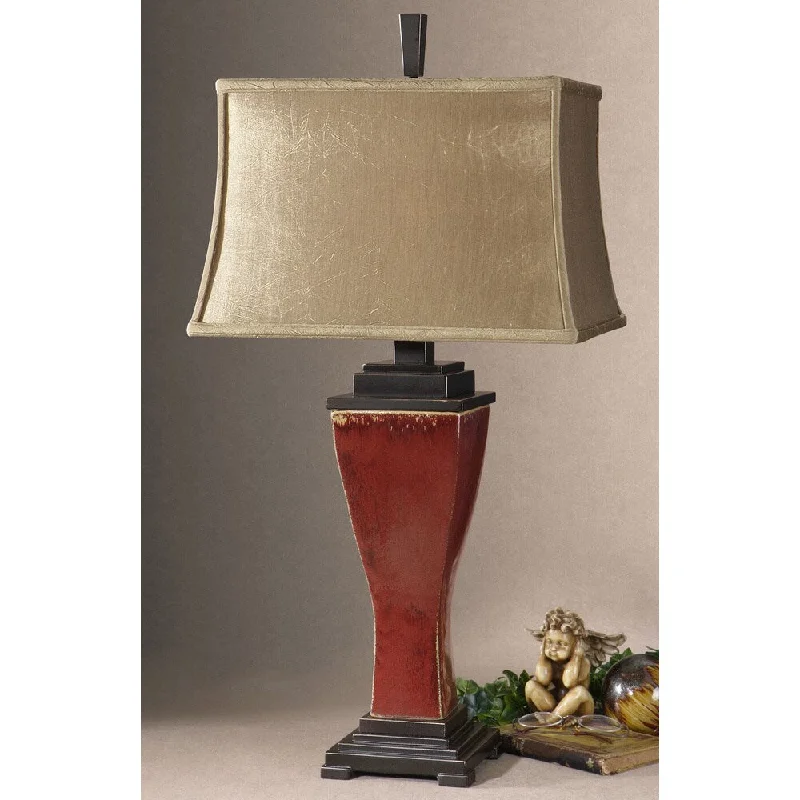 leather table lamps with a distressed texture for a rugged charmleather table lamps with a distressed texture for a rugged charmUttermost Abiona Aged Porcelain Table Lamp