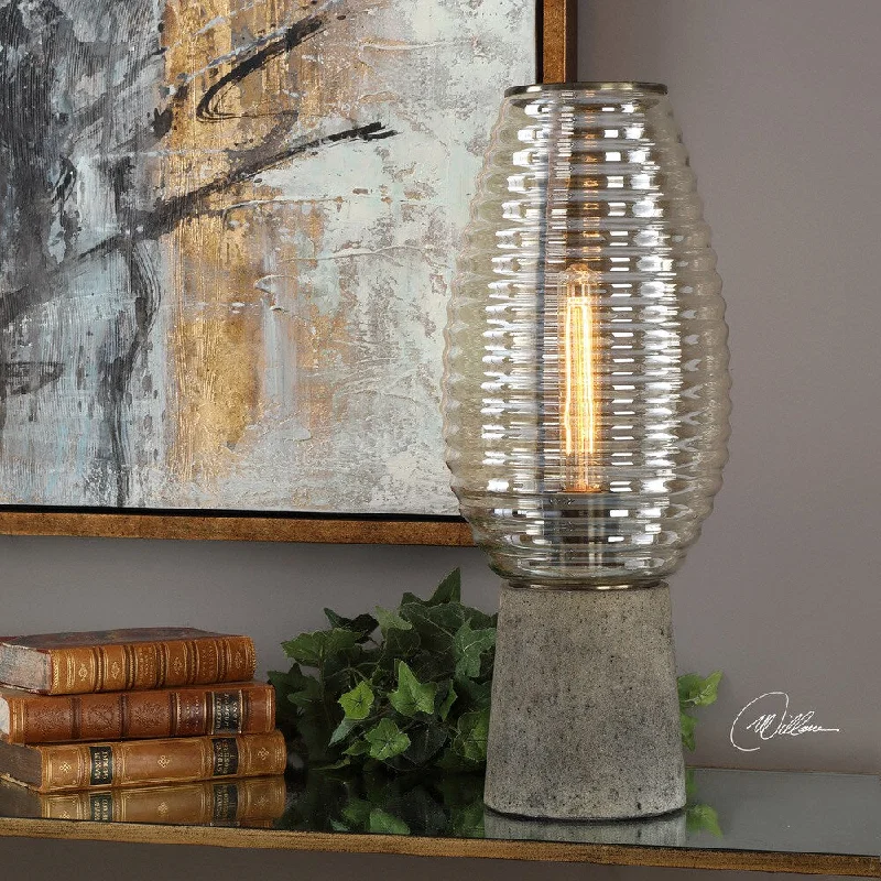 rustic farmhouse table lamps for cozy kitchensrustic farmhouse table lamps for cozy kitchensUttermost Alvarium Antique Brass Hurricane Table Lamp