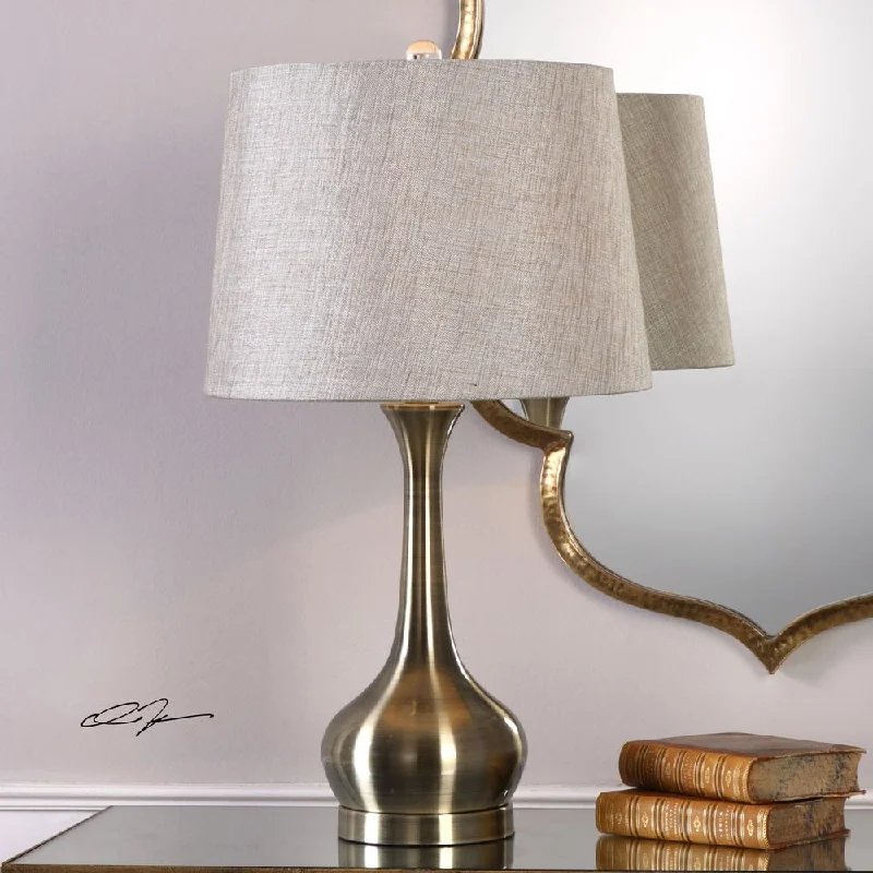 glass table lamps with a frosted surface for soft light diffusionglass table lamps with a frosted surface for soft light diffusionUttermost Balle Antiqued Brass Table Lamp