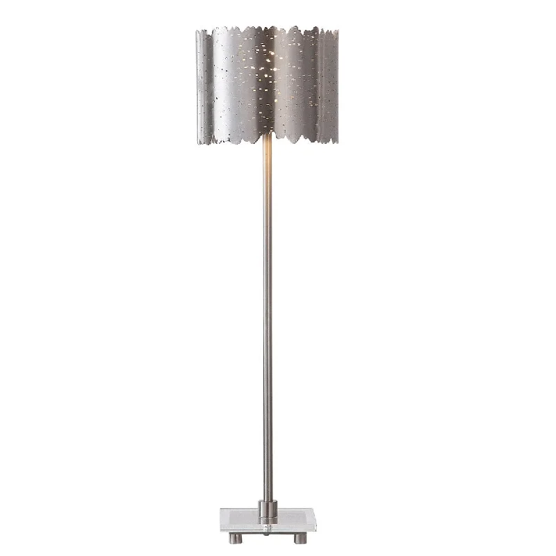 modern minimalist table lamps for contemporary living roomsmodern minimalist table lamps for contemporary living roomsUttermost Baradla Nickel Buffet Lamp