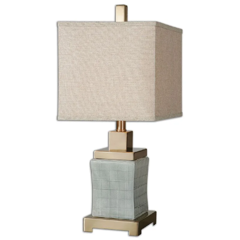 coastal style table lamps with nautical elements for beach housescoastal style table lamps with nautical elements for beach housesUttermost Cantarana Pale Blue Gray Lamp