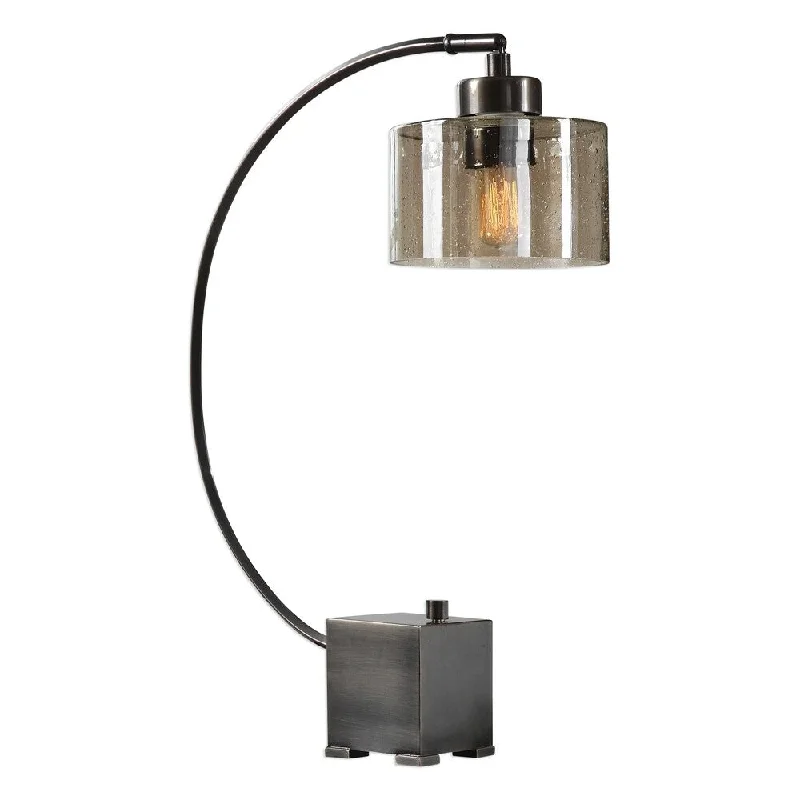 leather table lamps with a distressed texture for a rugged charmleather table lamps with a distressed texture for a rugged charmUttermost Cervino Oil Rubbed Bronze 1-light Table Lamp