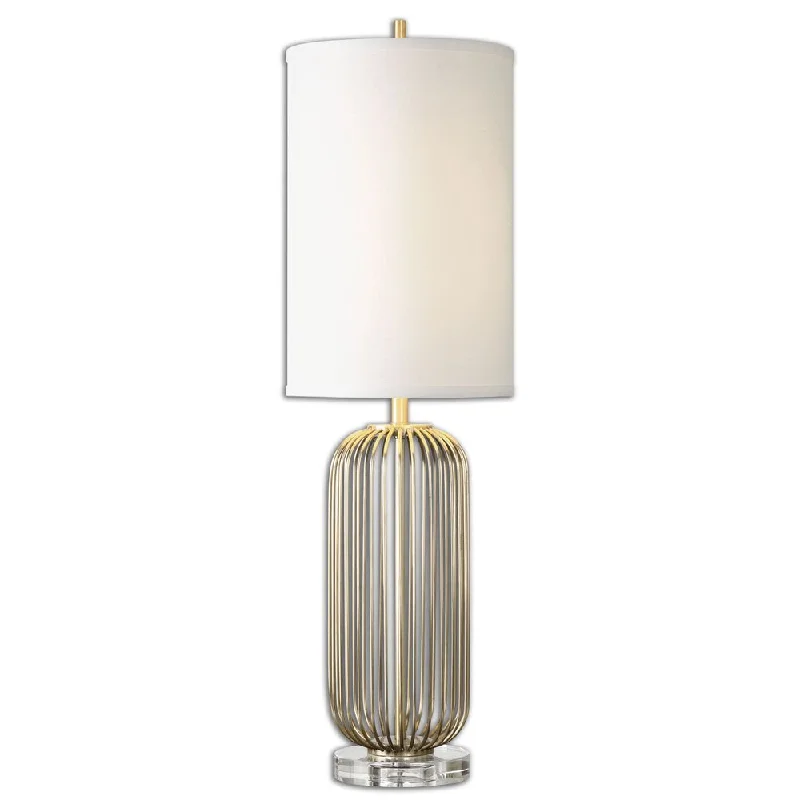 metal table lamps with a matte black finish for a sleek appearancemetal table lamps with a matte black finish for a sleek appearanceUttermost Cesinali 1-light Gold Table Lamp