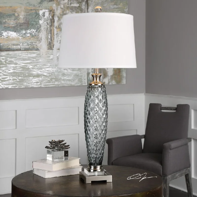 art deco table lamps with geometric shapes for a retro touchart deco table lamps with geometric shapes for a retro touchUttermost Lonia Gray Glass Lamp