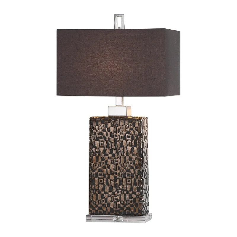 art deco table lamps with geometric shapes for a retro touchart deco table lamps with geometric shapes for a retro touchUttermost Olavo Dark Bronze 1-light Table Lamp