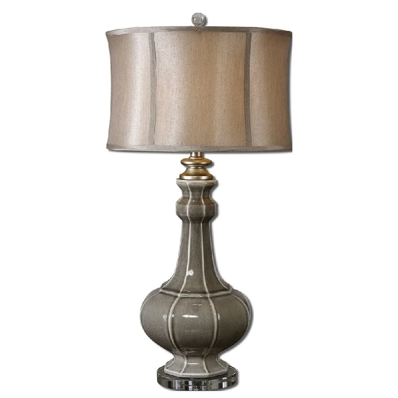 fabric table lamps with a linen shade for a relaxed and breathable lookfabric table lamps with a linen shade for a relaxed and breathable lookUttermost Racimo Gray Table Lamp